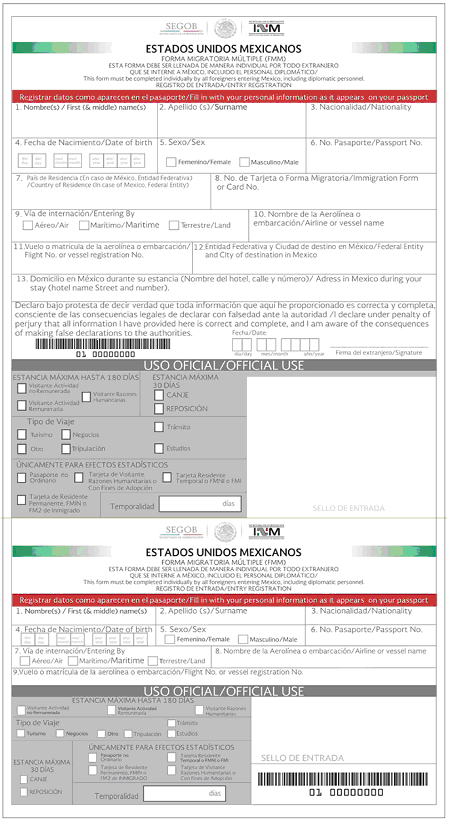 Learn About Your Mexico Visitors Permit, FMM